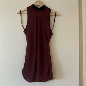 Gwen Stefani L.A.M.B sleeveless Peter Pan collar blouse